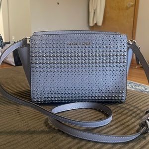 Michael Kors crossbody studded lavender bag